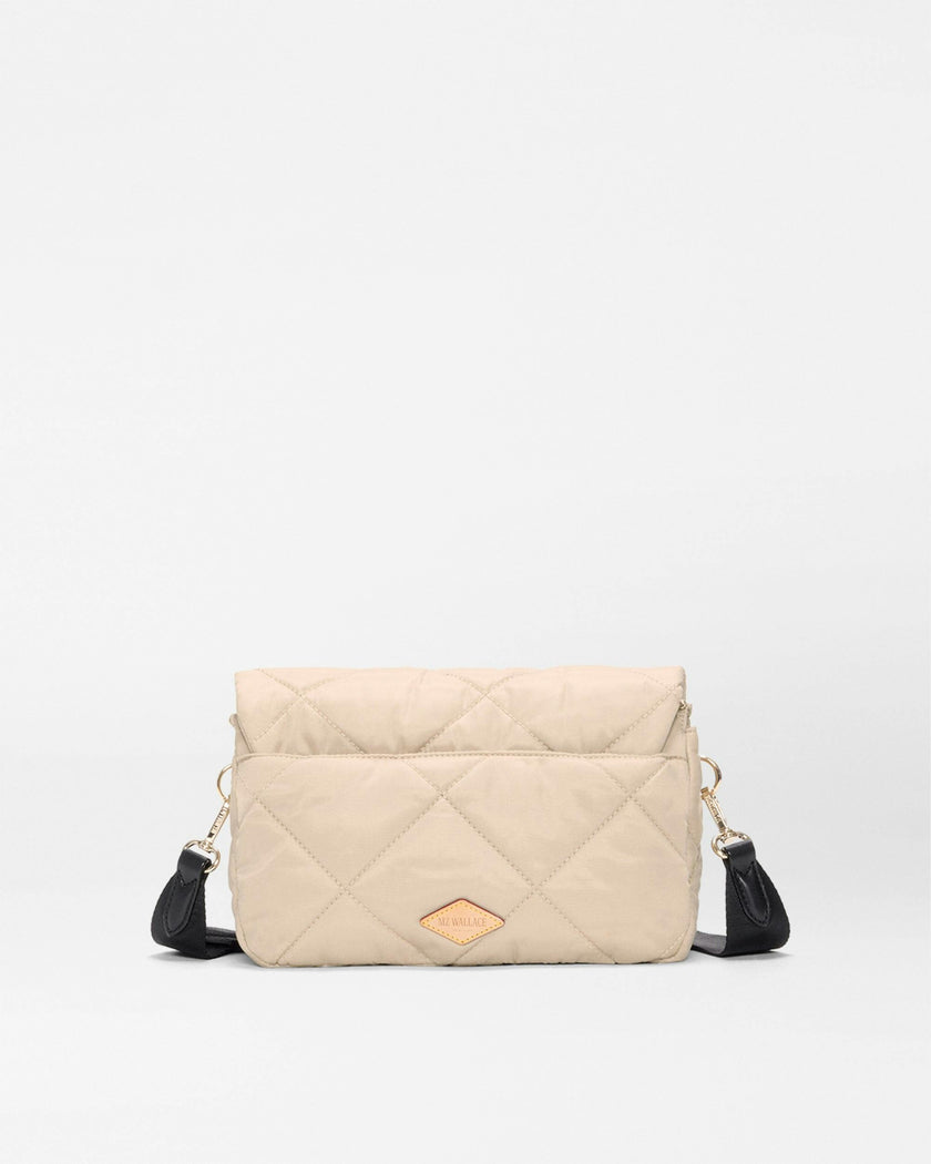 Sand/Black Madison Flap Crossbody