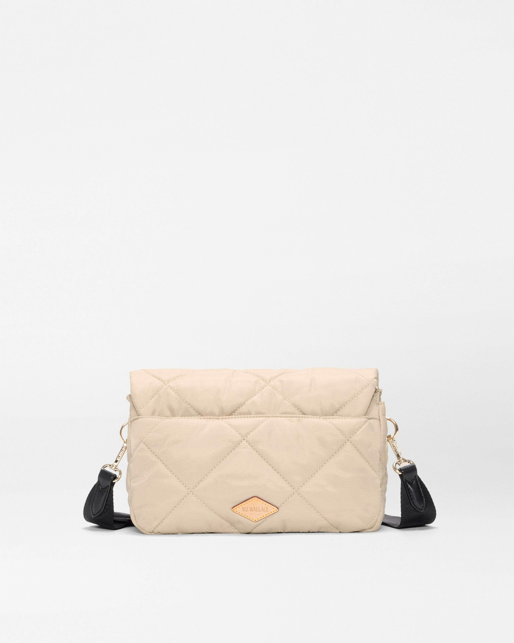 Buff/Black Madison Flap Crossbody