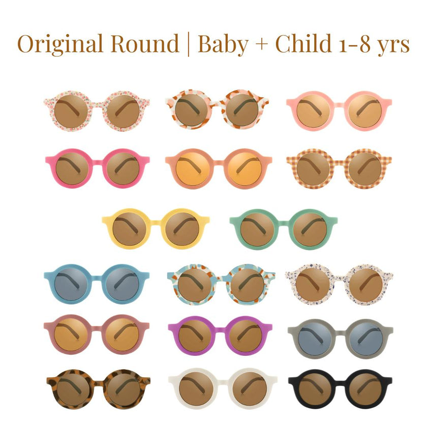 Original Round Sustainable Sunglasses | Bio-Based  Bendable Polarized