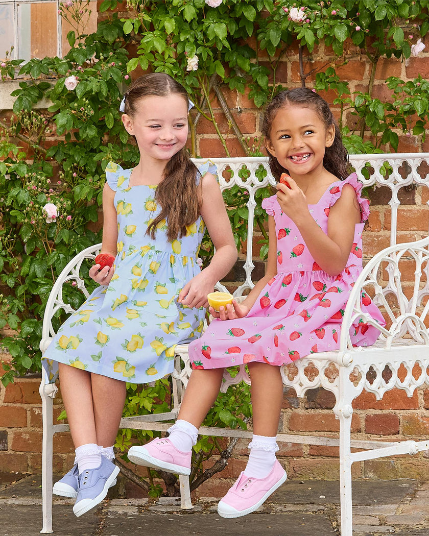 Adelina Summer Dress in Lemon