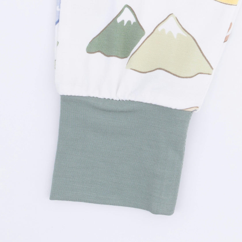 Camping Blue - Short Sleeve Loungewear Set