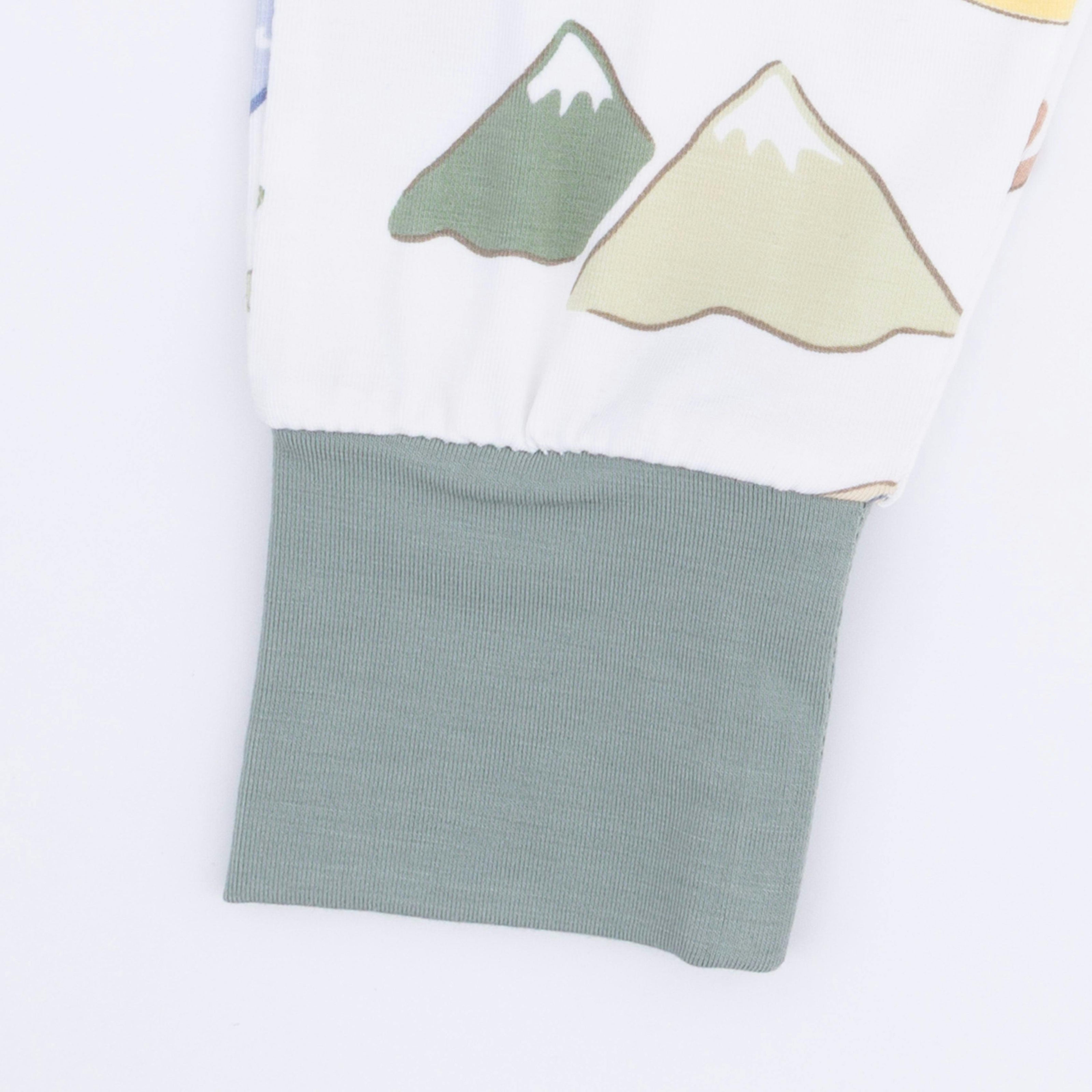 Camping Blue - Short Sleeve Loungewear Set