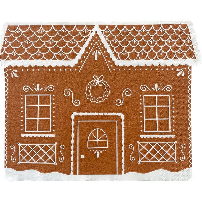 Baking Spirits Bright Gingerbread House Large Napkins