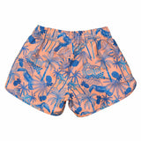 Girls Sustainable Flat Front Side Cut Drawstring Board Shorts