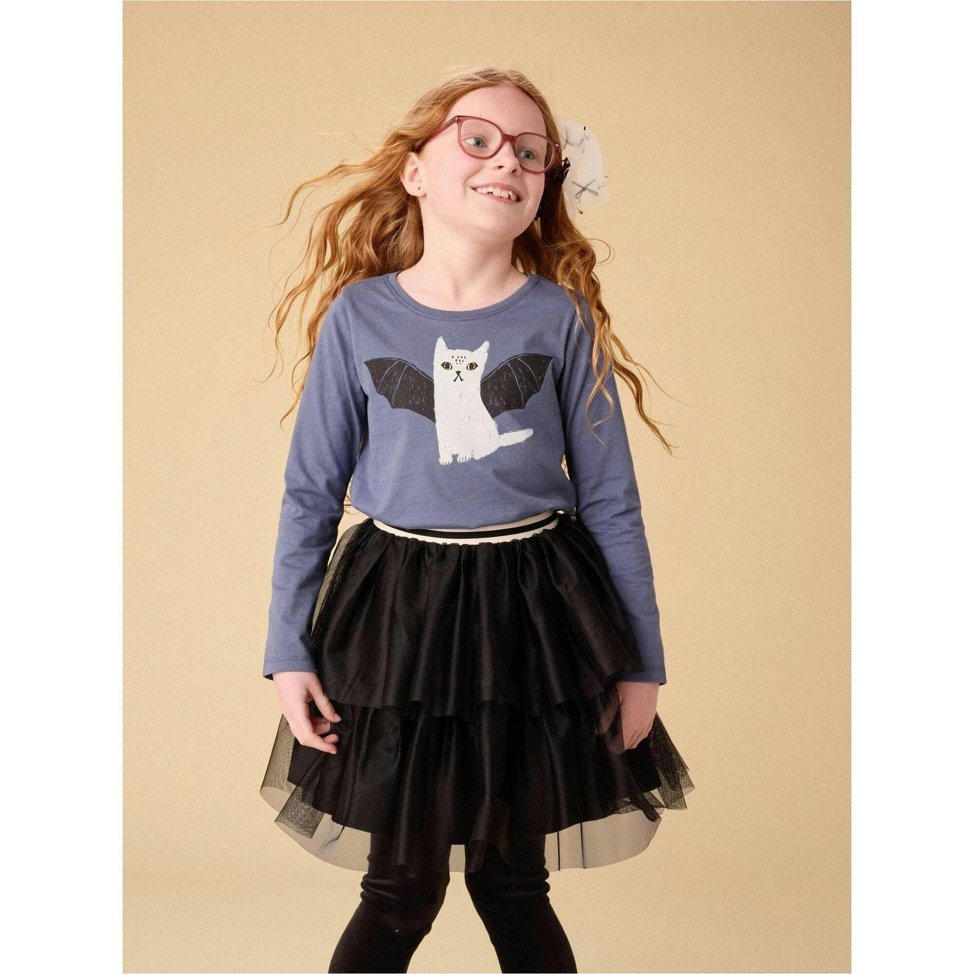 Bat Graphic Tee, Blue