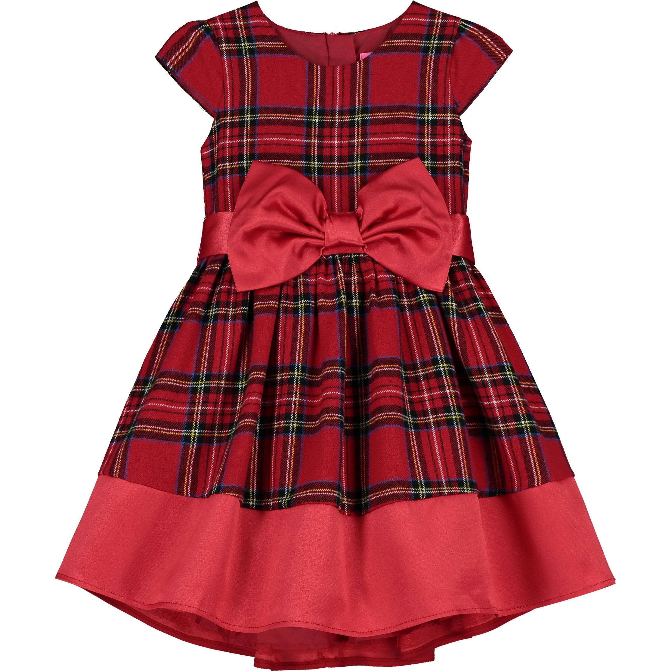 Florence Plaid Tartan Girls Party Dress