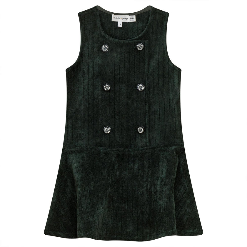 Striped Velour Jumper Black