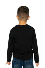 Organic Cotton Long Sleeve T-Shirt Black