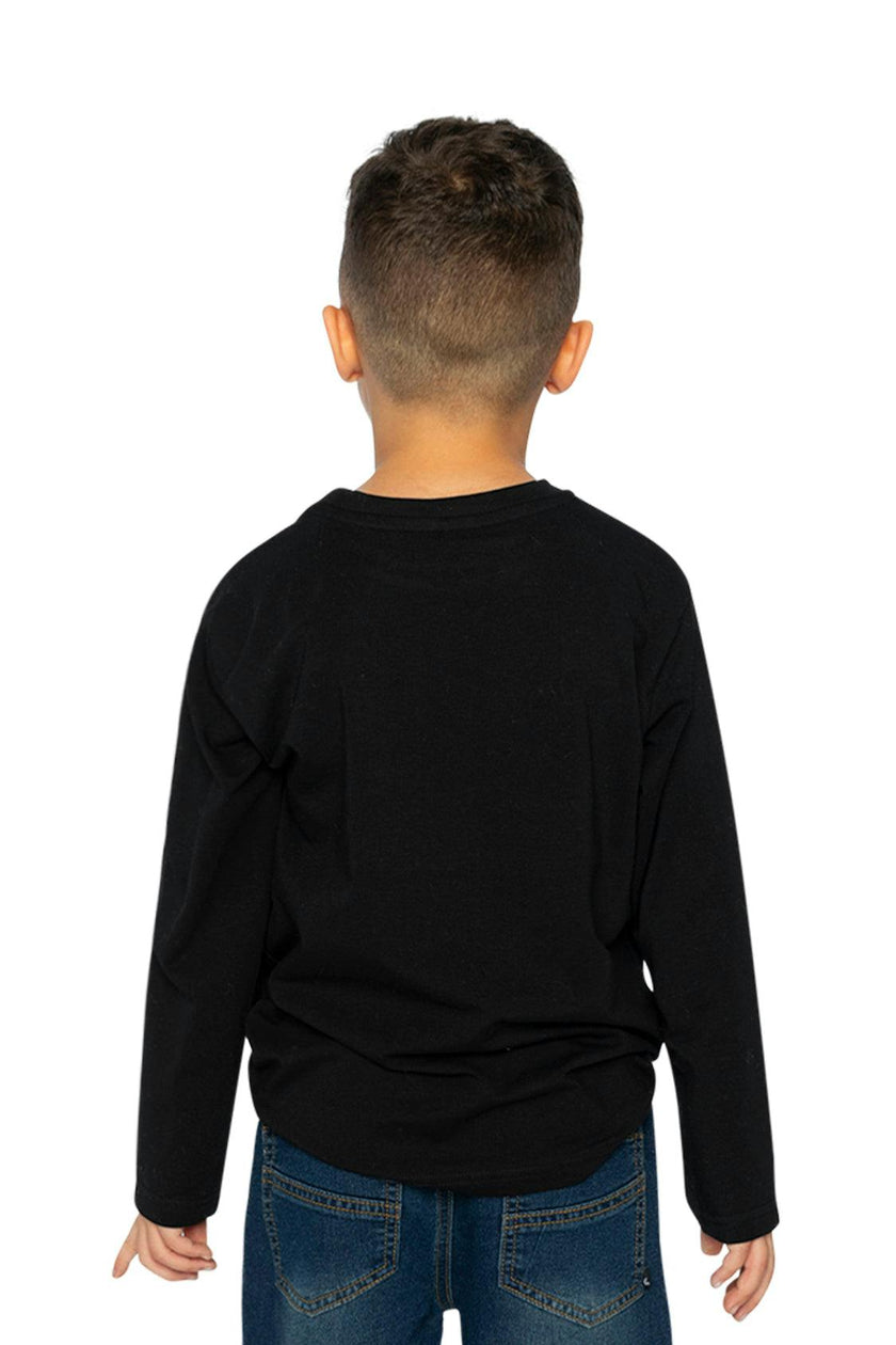 Organic Cotton Long Sleeve T-Shirt Black