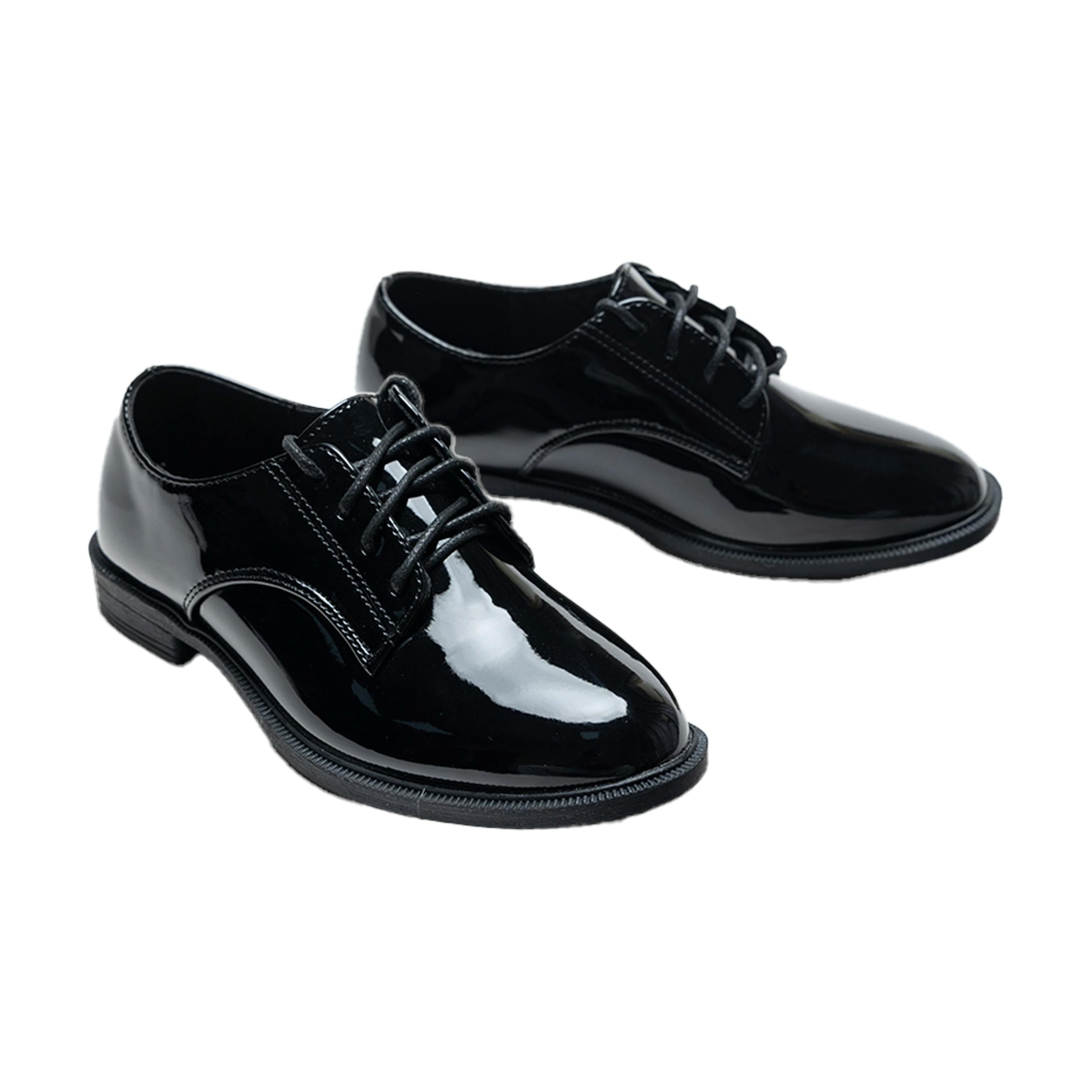 Black Oxford Laced Dress Shoes