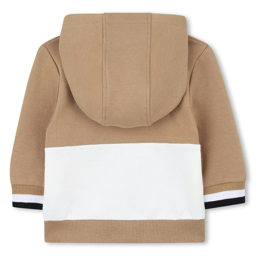 Baby Boys Beige Logo Tracksuit Set