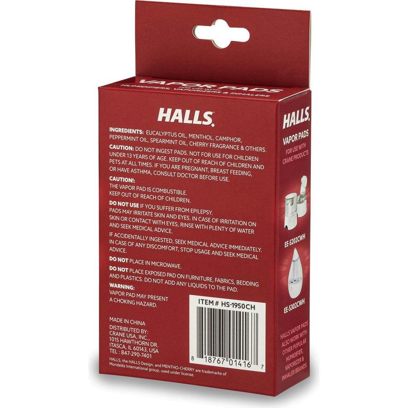 HALLS® Mentho-Cherry Scented Vapor Pads