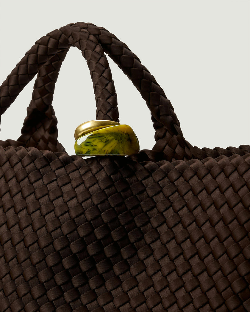 St. Barths Large Tote Beads | Chocolate