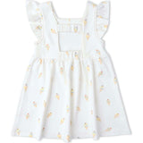Organic Cutout Back Dress - Ice Cream