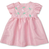 Dupioni Dress With Flower Vines