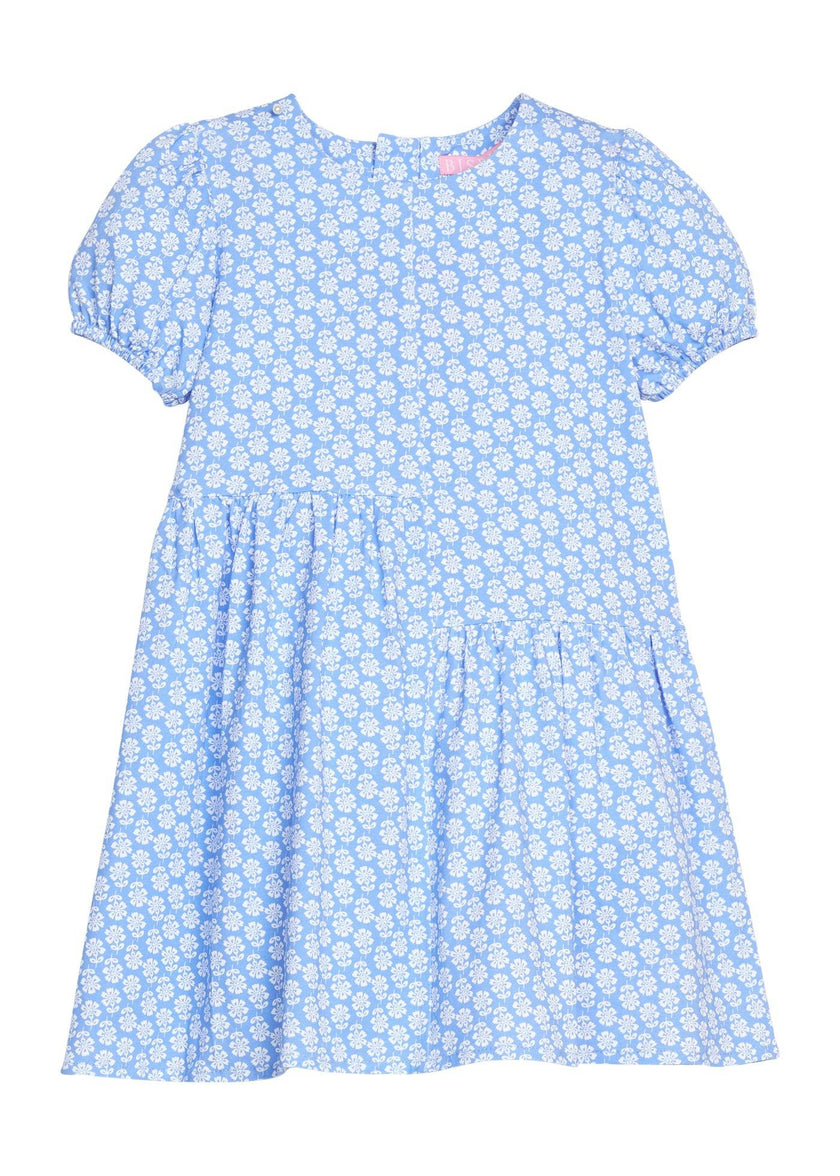 Phillipa Dress - Periwinkle Block Print