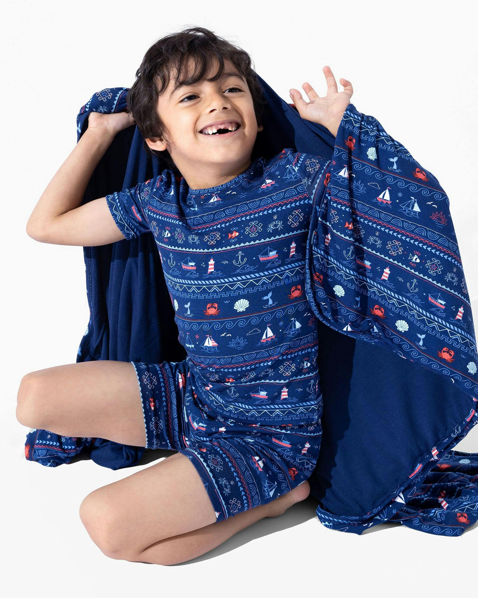 Sail Away Fair Isle Bamboo Blanket