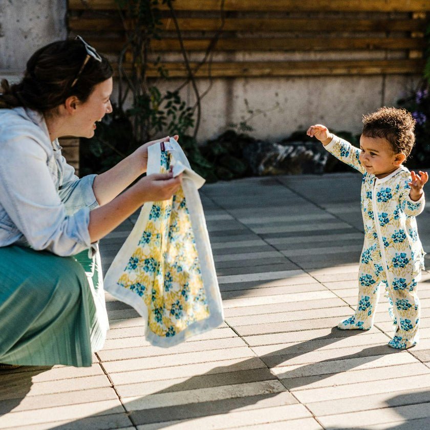 Honey Mini Lovey Two-Layer Muslin Security Blanket