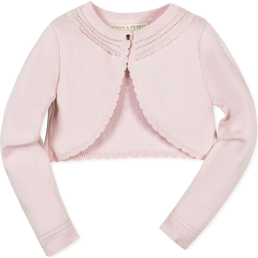 Organic Cropped Special Detail Sweater Cardigan