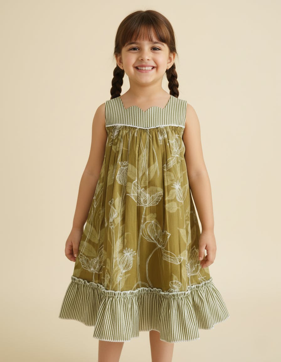 Yana Swing Dress Green