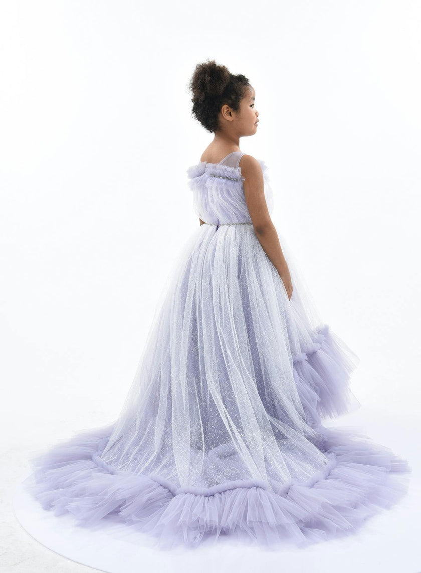 Purple Thelma Tulle Gown