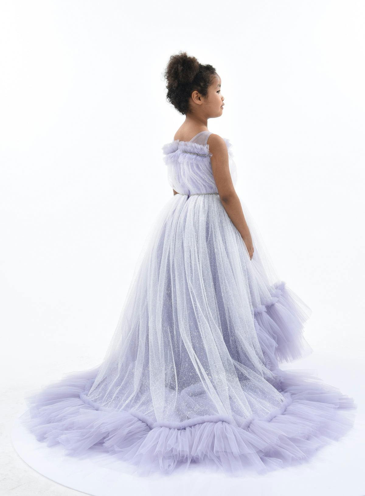 Purple Thelma Tulle Gown