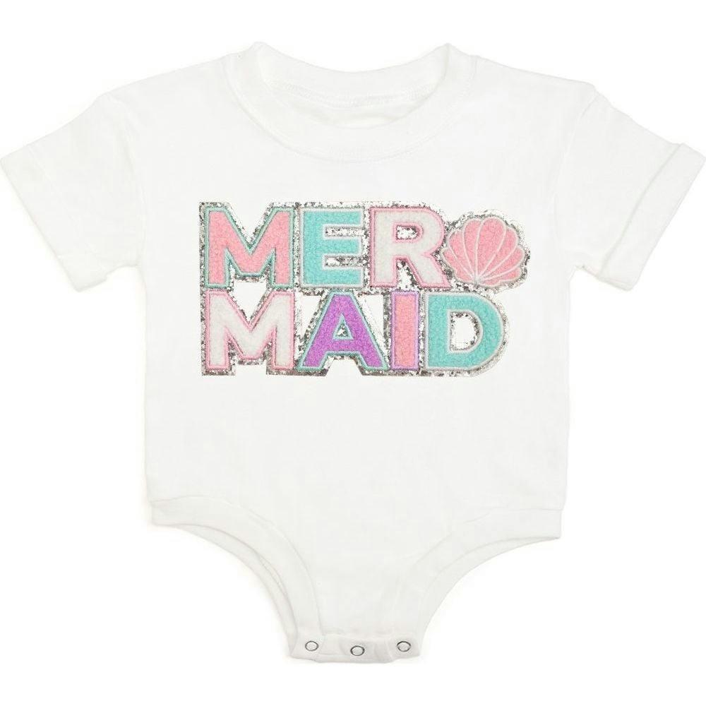 Mermaid Patch Short Sleeve Romper