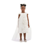 White Solana Floral Overlay Dress