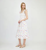 The Ellie Nap Dress - White Rainbow Fish