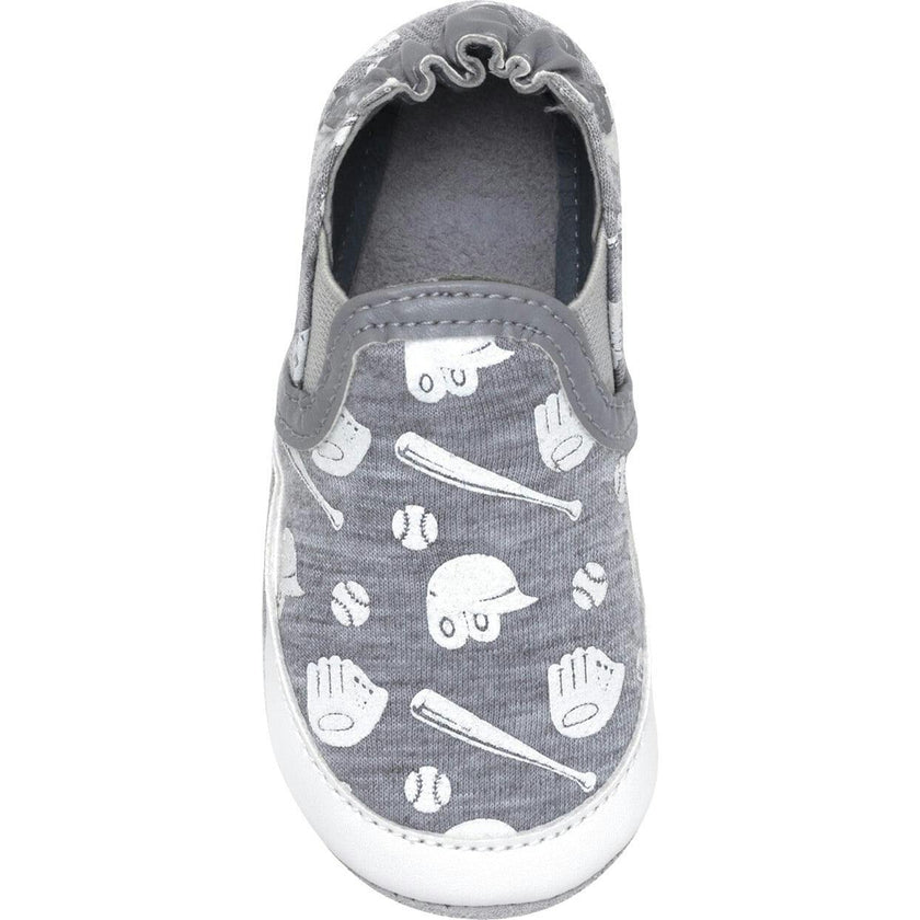 Baseball MVP Heather Grey Glow-in-the-dark Soft Sole