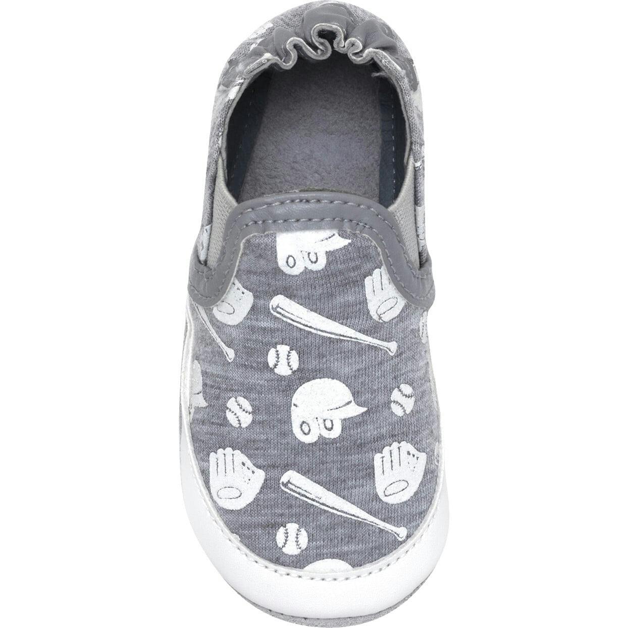 Baseball MVP Heather Grey Glow-in-the-dark Soft Sole