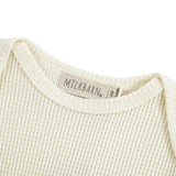 Vanilla Waffle Long Sleeve One Piece
