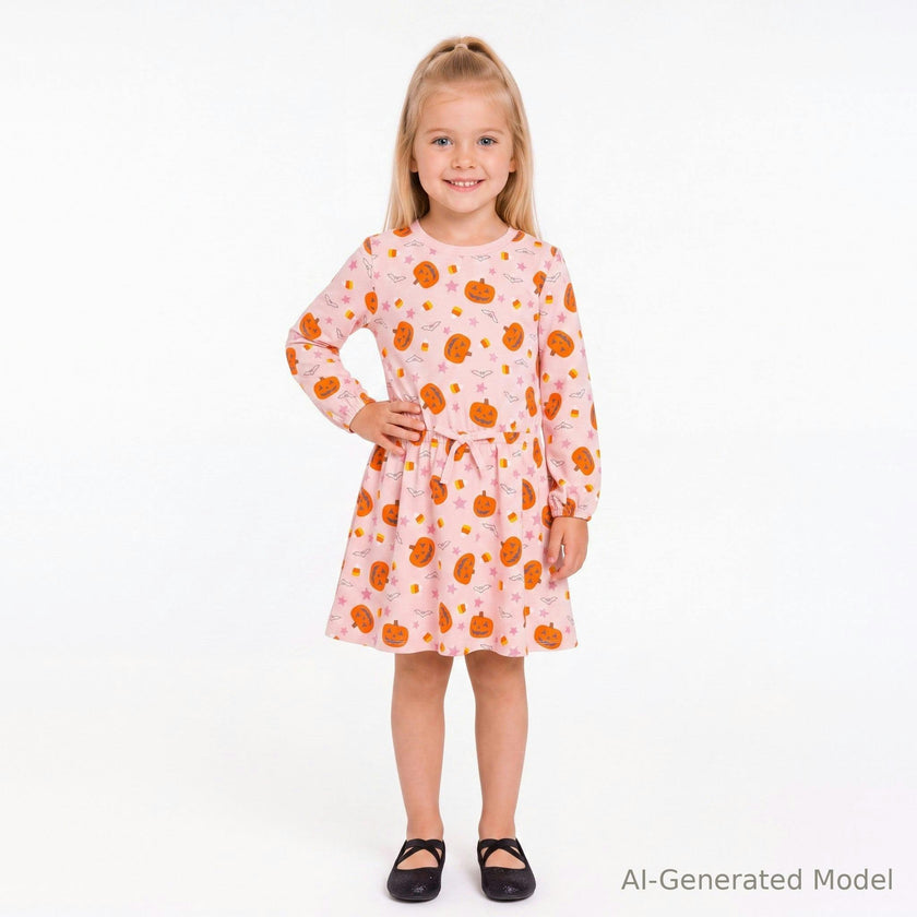 Girls Knit Dress | Pink Pumpkin Patch