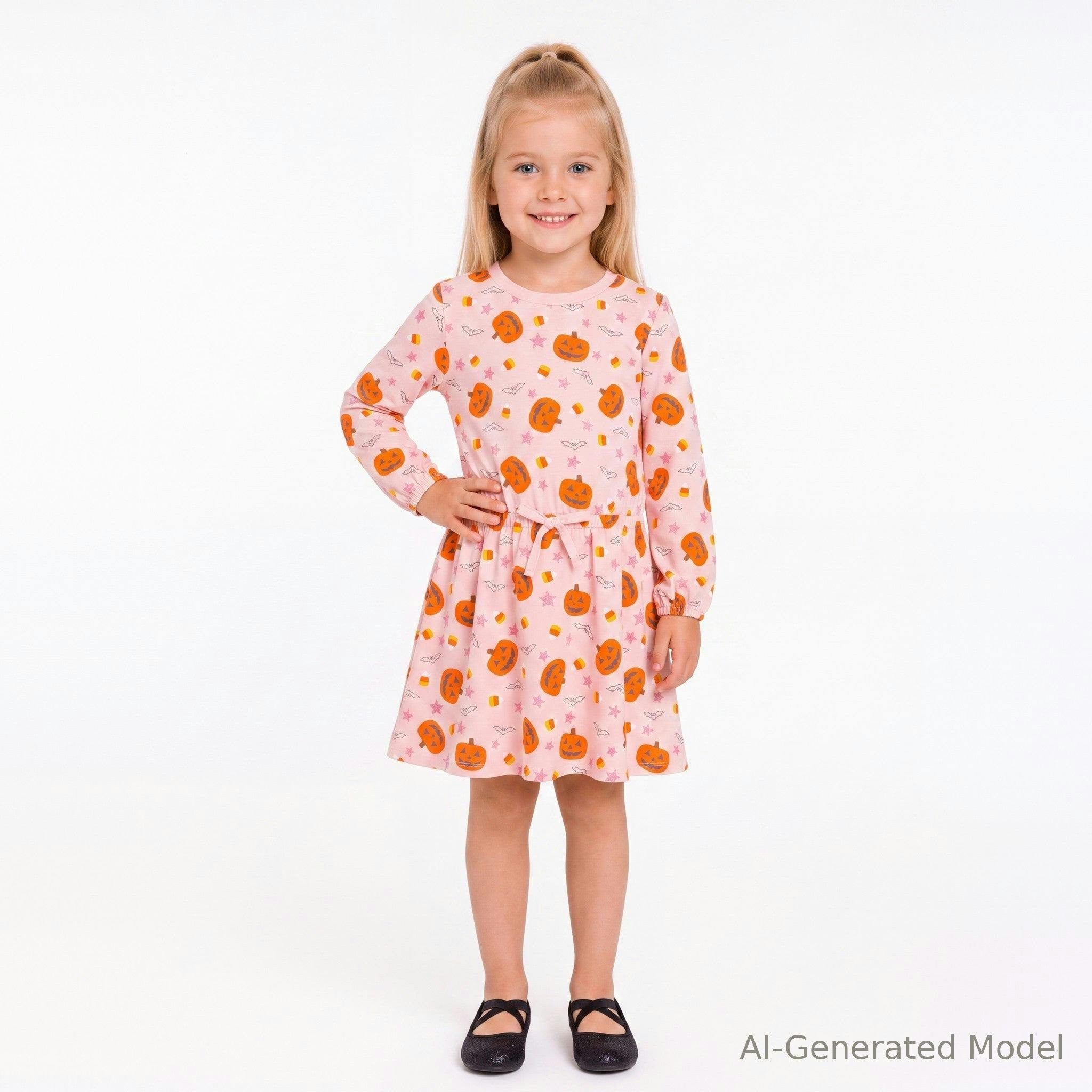 Girls Knit Dress | Pink Pumpkin Patch