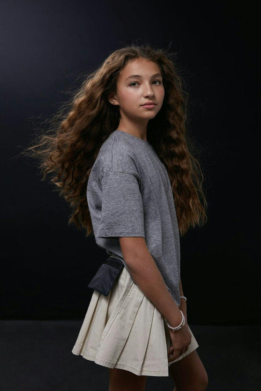 Organic Cotton Pleated Skirt