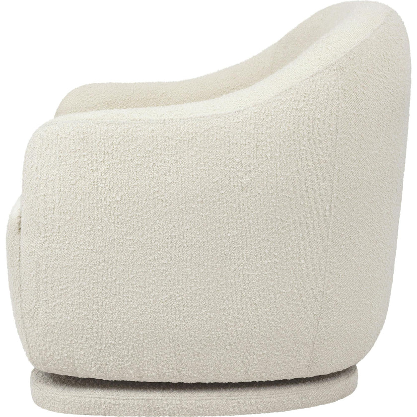 Foy Glider In Boucle In Ivory Boucle