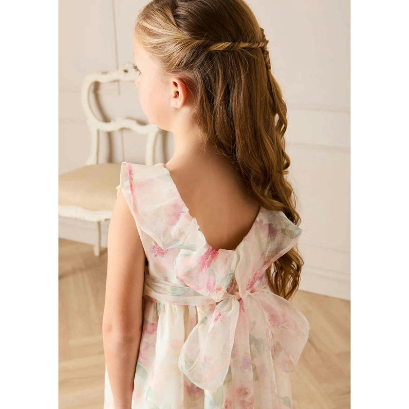 Lillie Floral Sleeveless Dress in Pink (18mths-12yrs)