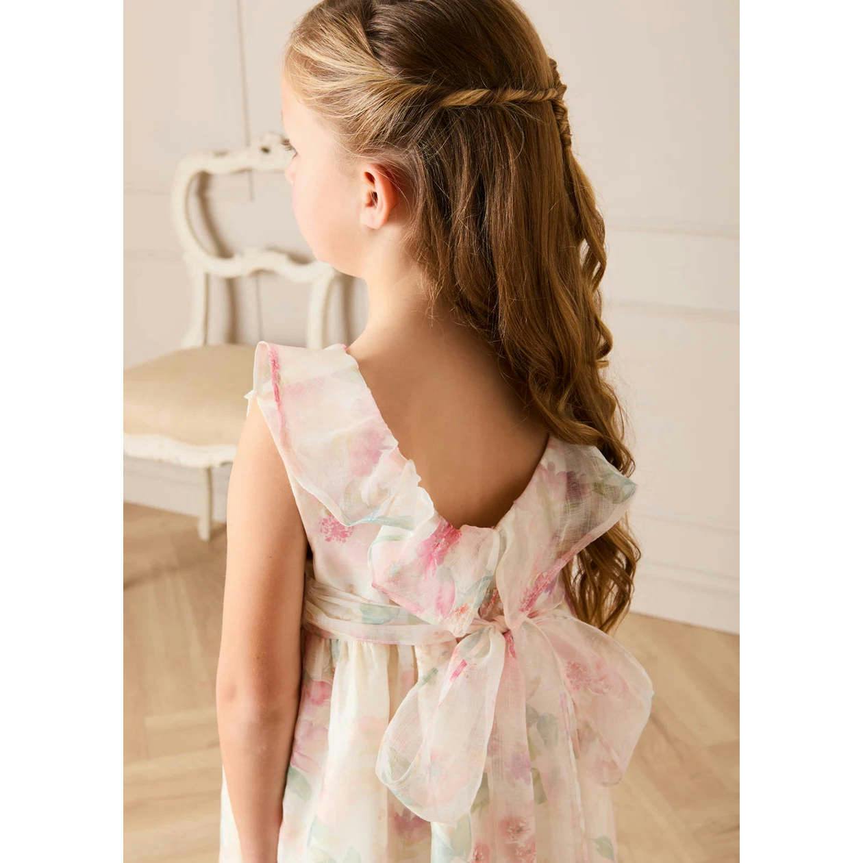 Lillie Floral Sleeveless Dress in Pink (18mths-12yrs)