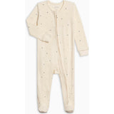 Kit Ribbed Zipper Sleeper - Mini Dot / Sea + Dune