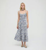 The Fiona Dress -  Chedworth Paisley Blue