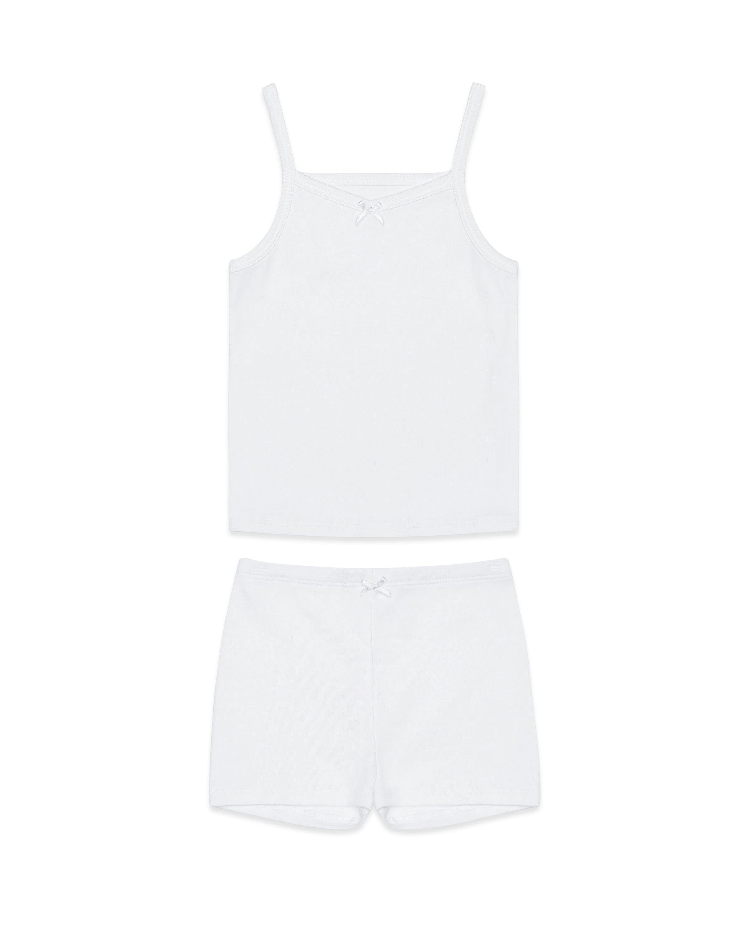 The Organic Cami and Short Set [White]