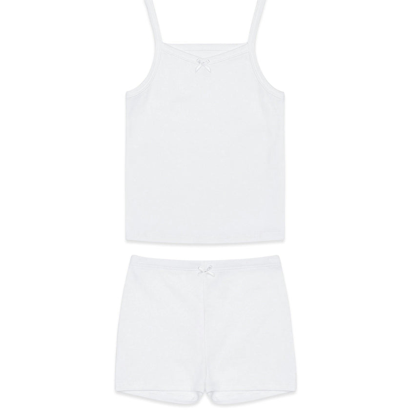 The Organic Cami and Short Set [White]