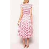 Kylie Dress in Rouge Lattice Floral