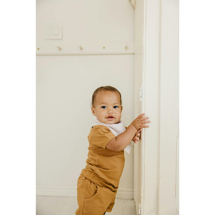 Vance Printed Bandana Bib Set