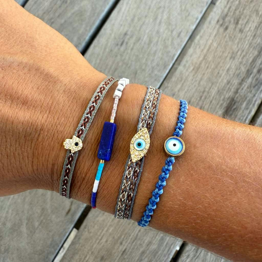 Sparkle Hand of Fatima Friendship Bracelet