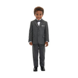 Gray 5pc Peak Lapel Tuxedo