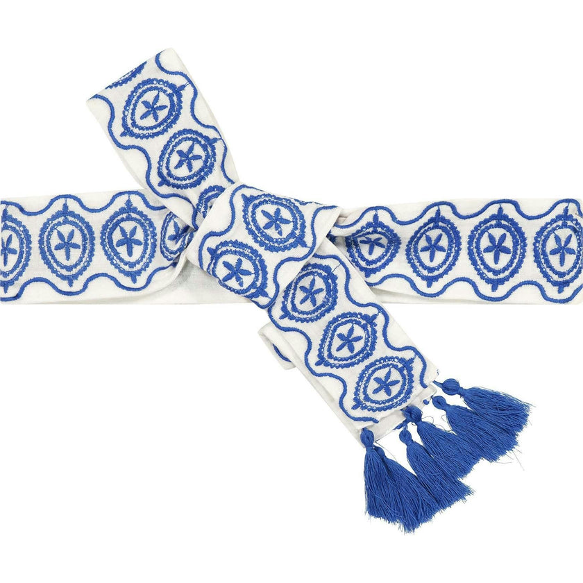 Women's Embroidered Woven Belt