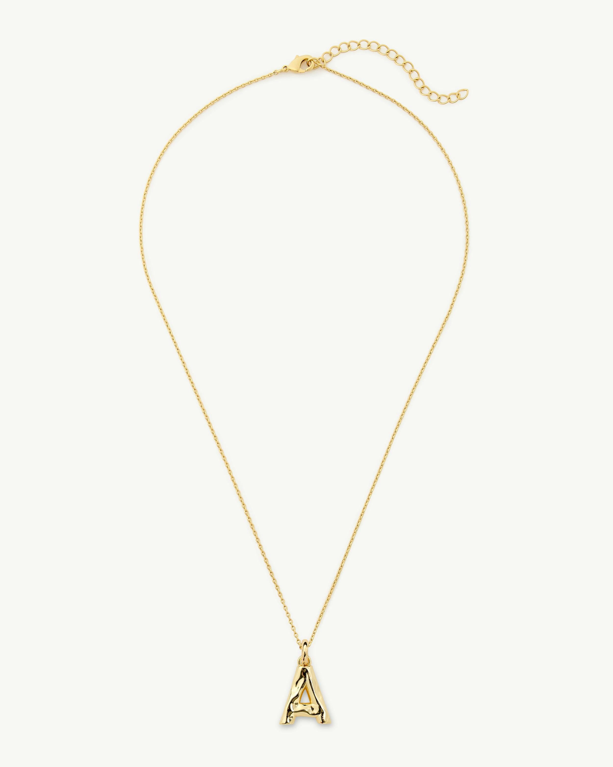 Monogram Necklace in Gold