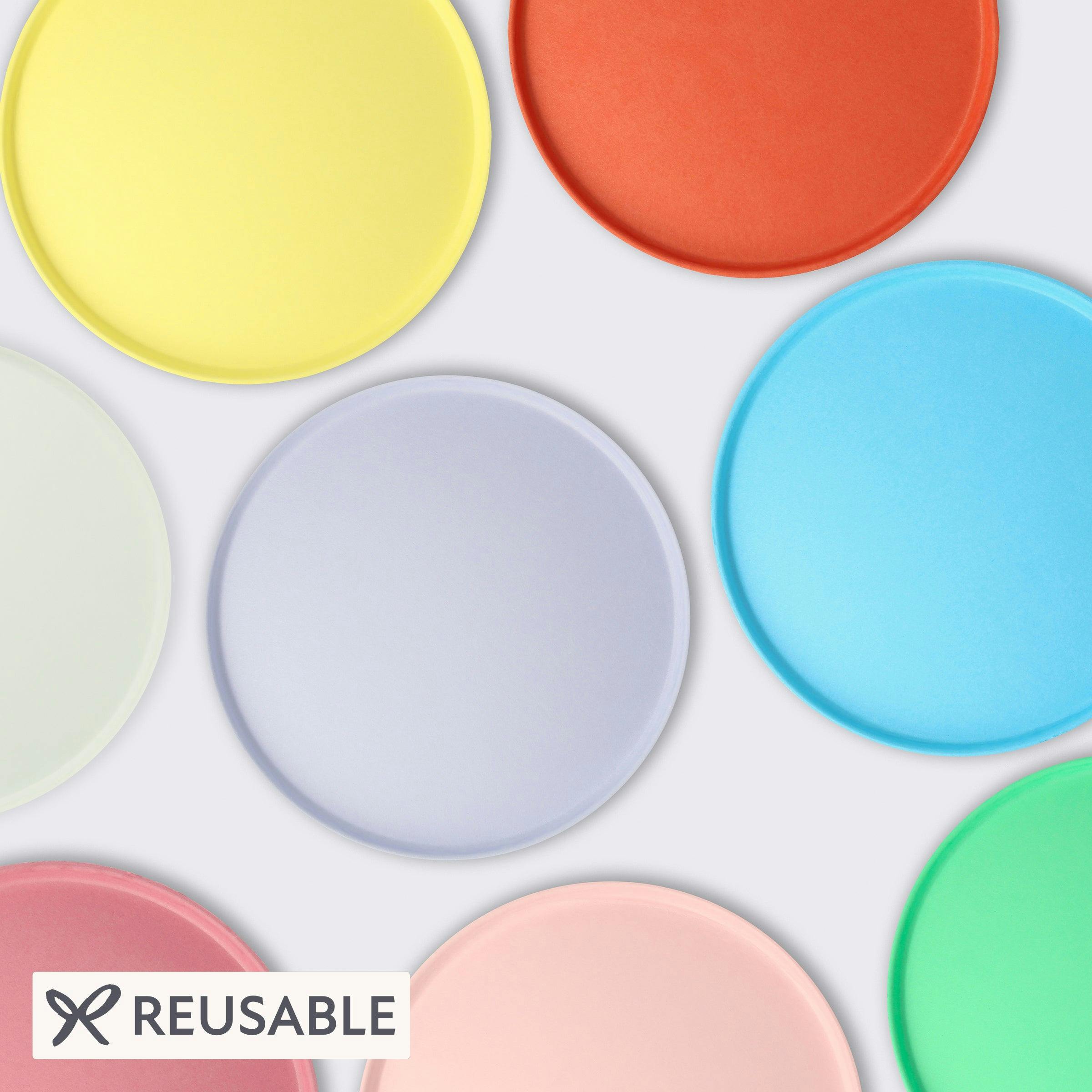 Small Bright Mix Compostable Plates