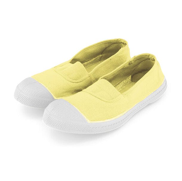 BENSIMON Womens - Elastic Tennis Shoes - Citron